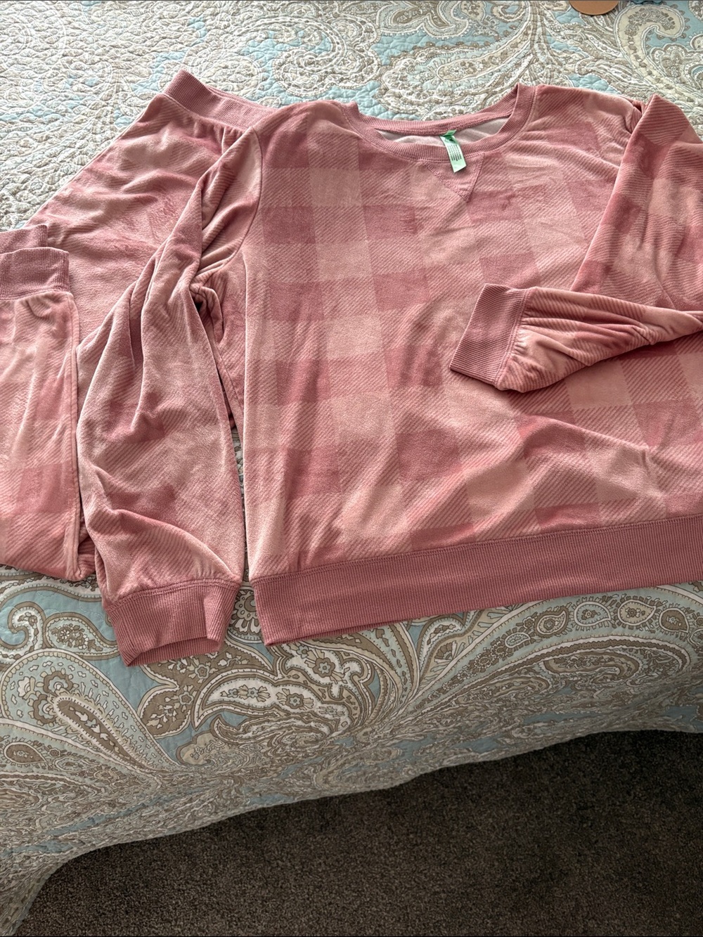 Honeydew Intimates Pink Plaid Lounge Set